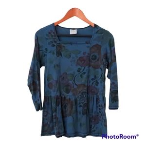 CMC Color Me Cotton Peplum Top